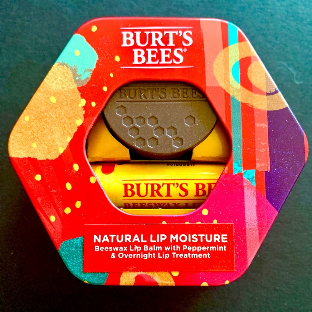 NWT BURT’S BEES Lip Balm Duo Gift Set